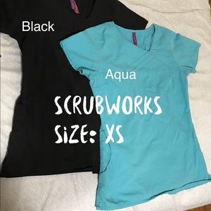 Aqua Scrub top